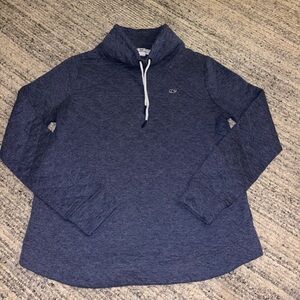Vineyard Vines Cowl Neck Blue Sweatshirt